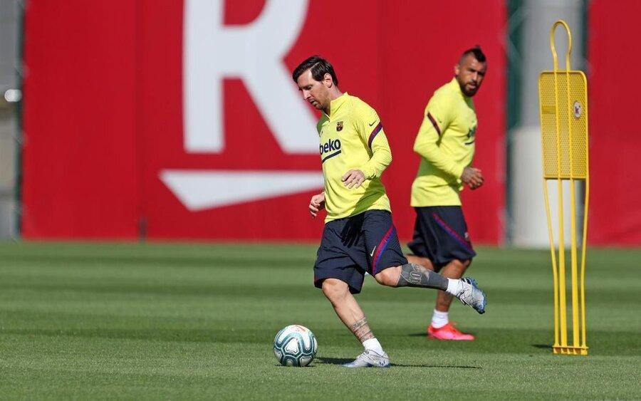 عکس ، تمرینات گروهی بازیکنان رئال مادرید و بارسلونا آغاز شد