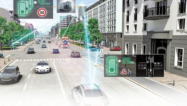 چراغ های هدایت و رانندگی این شهر با هوش مصنوعی کار می نماید