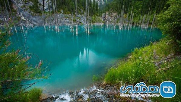 دریاچه کیندی قزاقستان ، جاذبه ای شگفت انگیز در میان جنگلی رویایی
